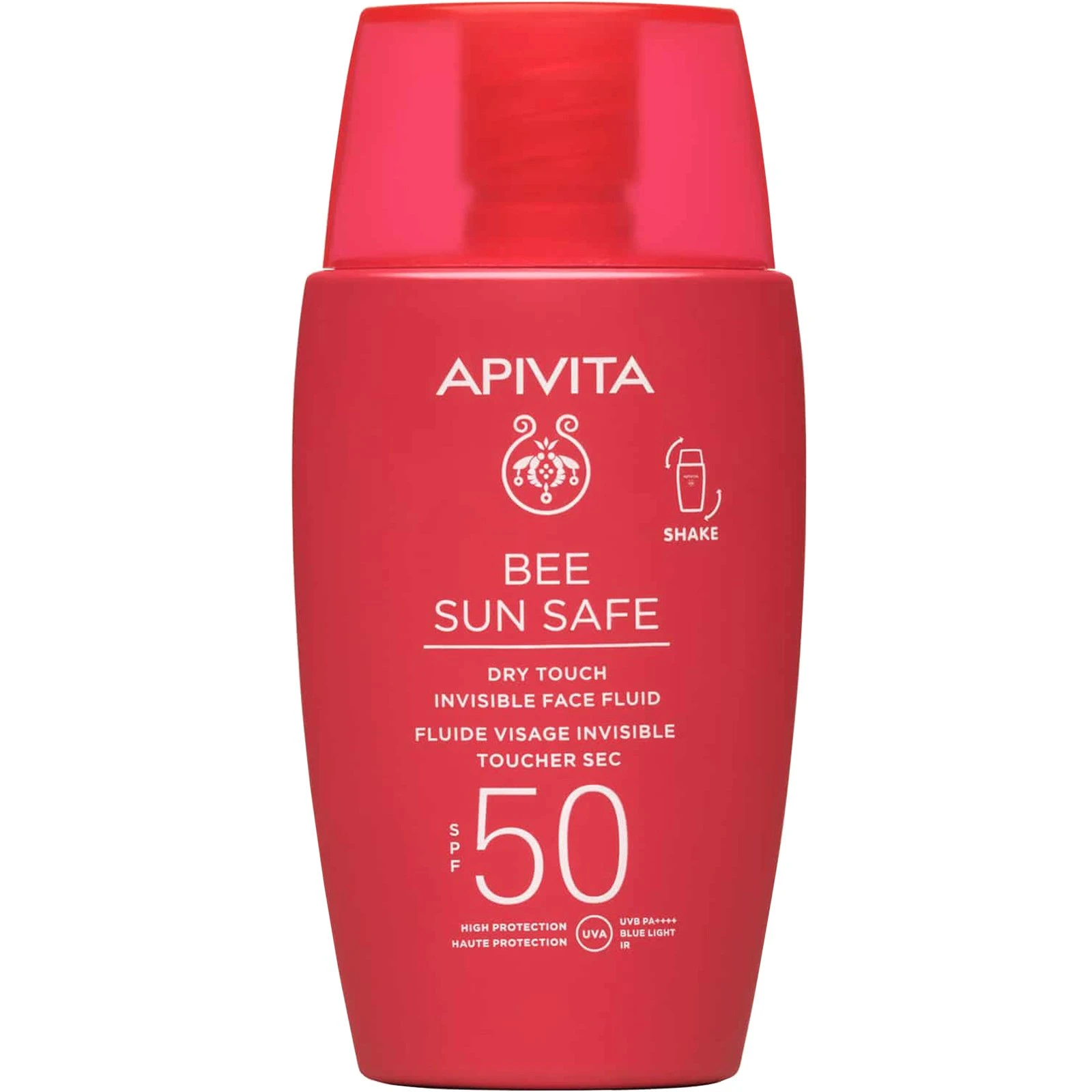 Apivita Bee Sun Safe Dry Touch Invisible Face Fluid SPF50 