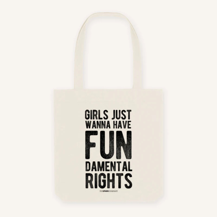 totebag με logo Girls Just Wanna Have Fundamental Rights