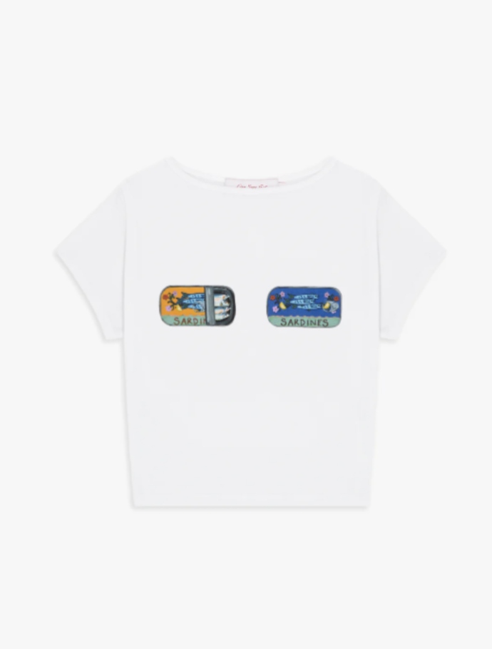 t-shirt με sardine print
