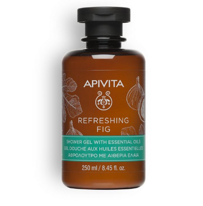 Apivita Refreshing Fig Shower Gel with Essential Oils