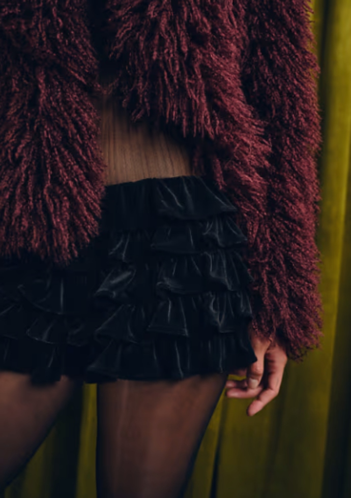 σορτς με βολάν (μέρος co-ord)