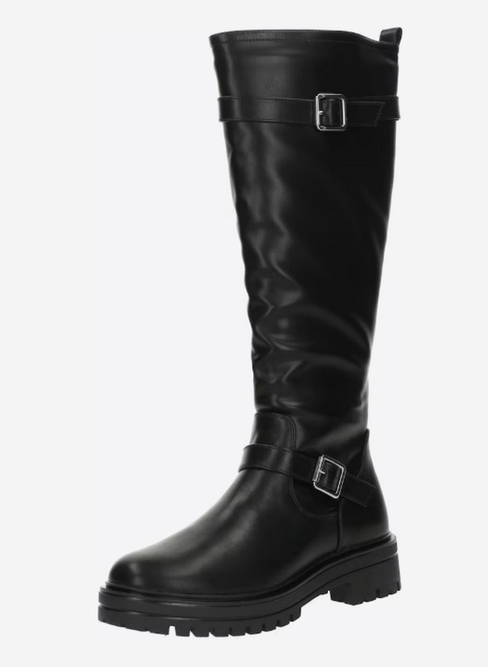 Μπότες φλατ με αγκράφα