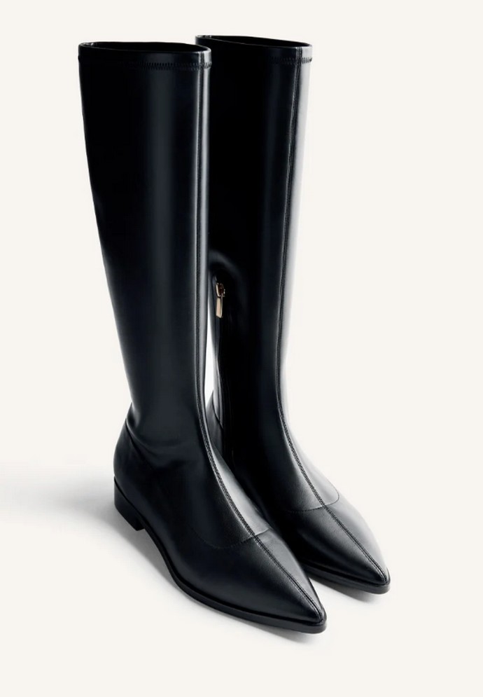 Mπότες-κάλτσα με έντονη μύτη