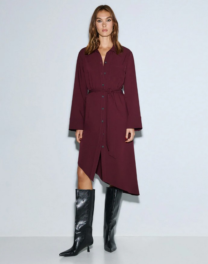 Σεμιζιέ φόρεμα ασύμμετρο