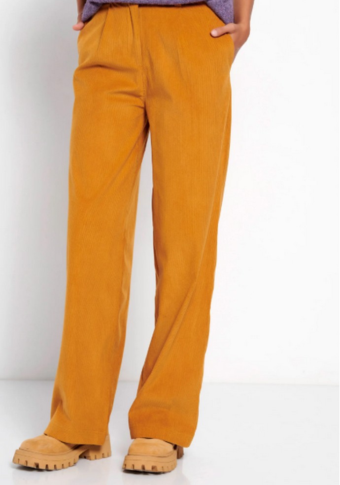 Wide leg κοτλέ παντελόνα