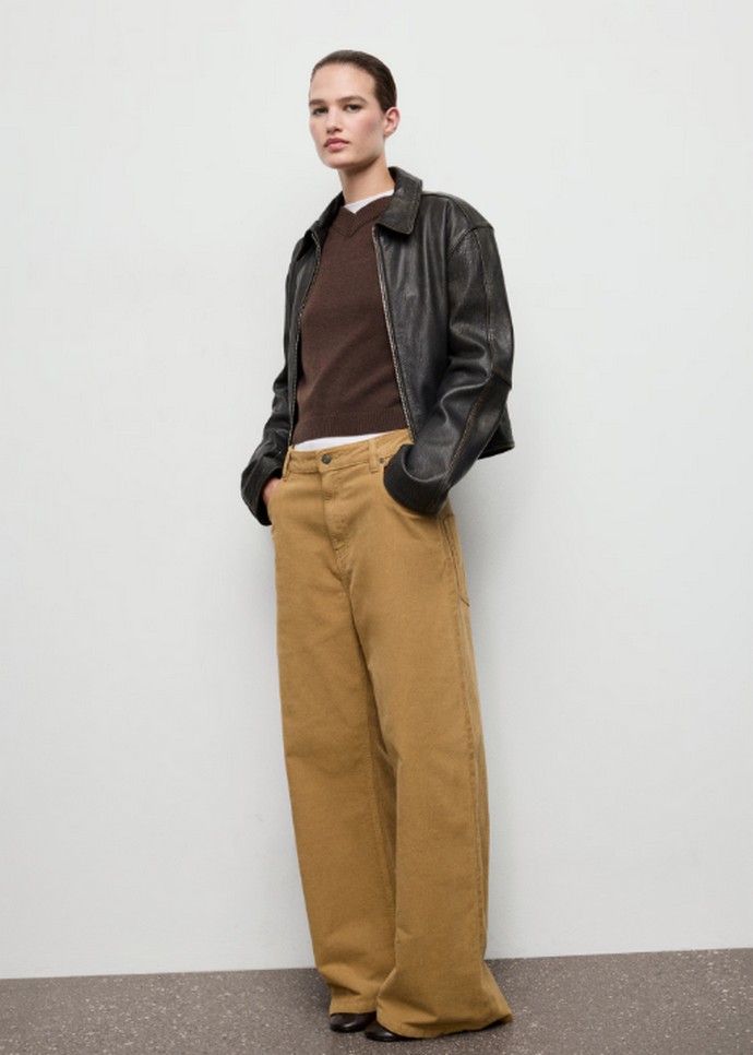 Wide leg παντελόνι