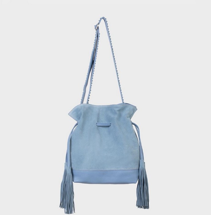 Σουέντ τσάντα bucket