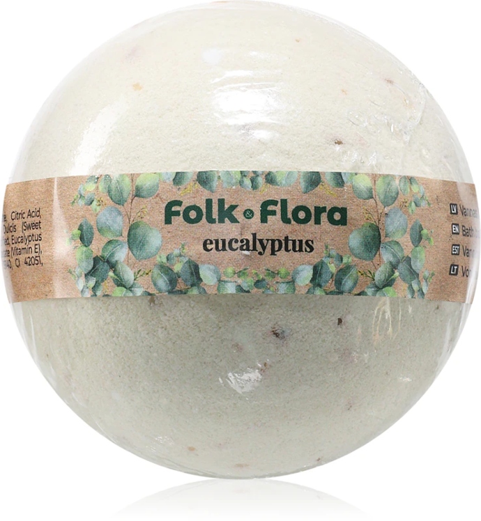 bath bomb με ευκάλυπτο Folk&Flora