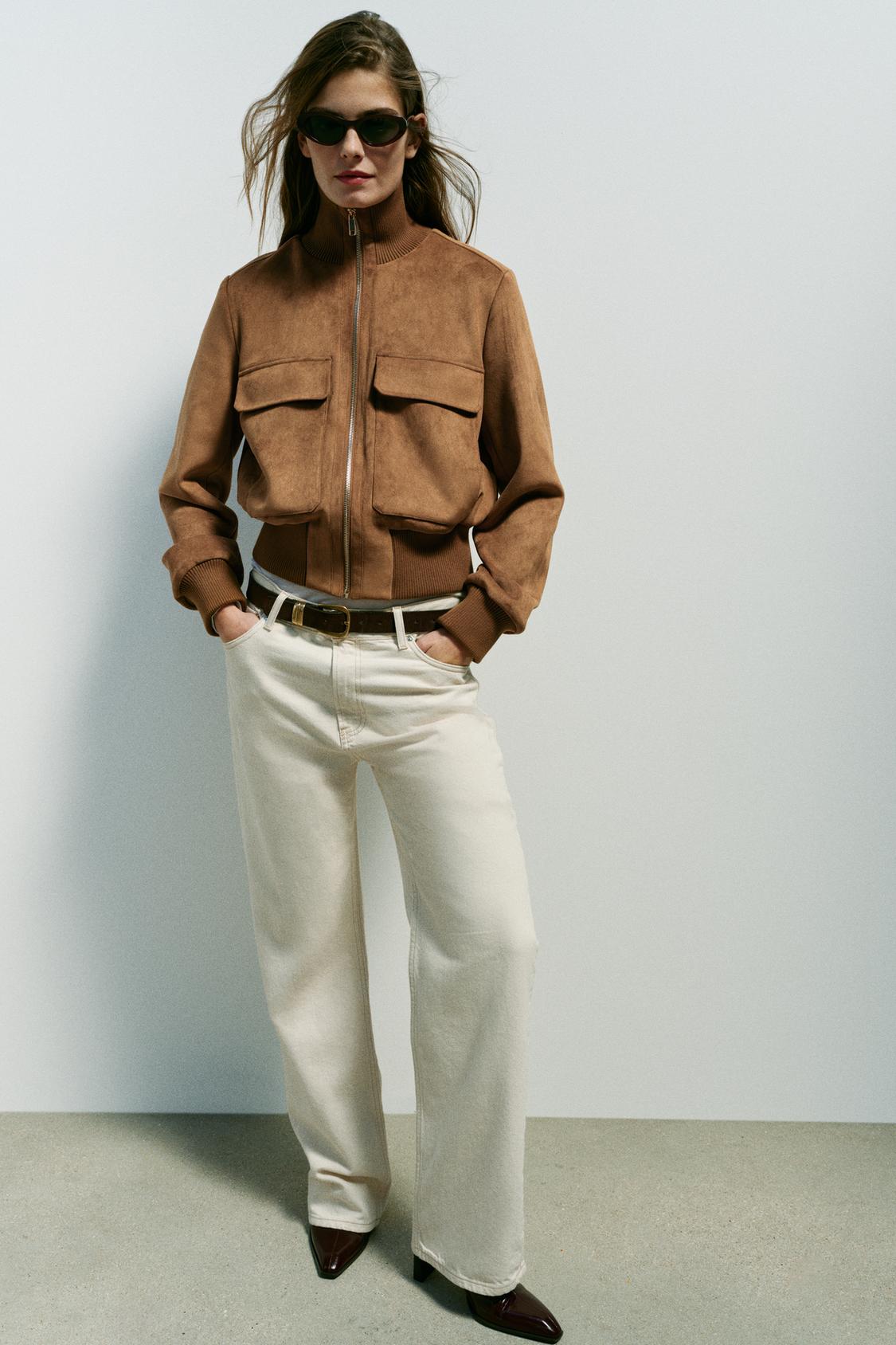 Jacket με όψη καστόρ
