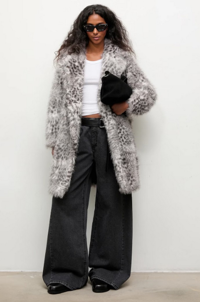 Faux γούνινο παλτό