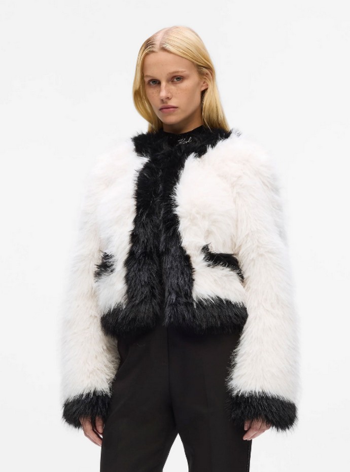 Faux γούνινο jacket