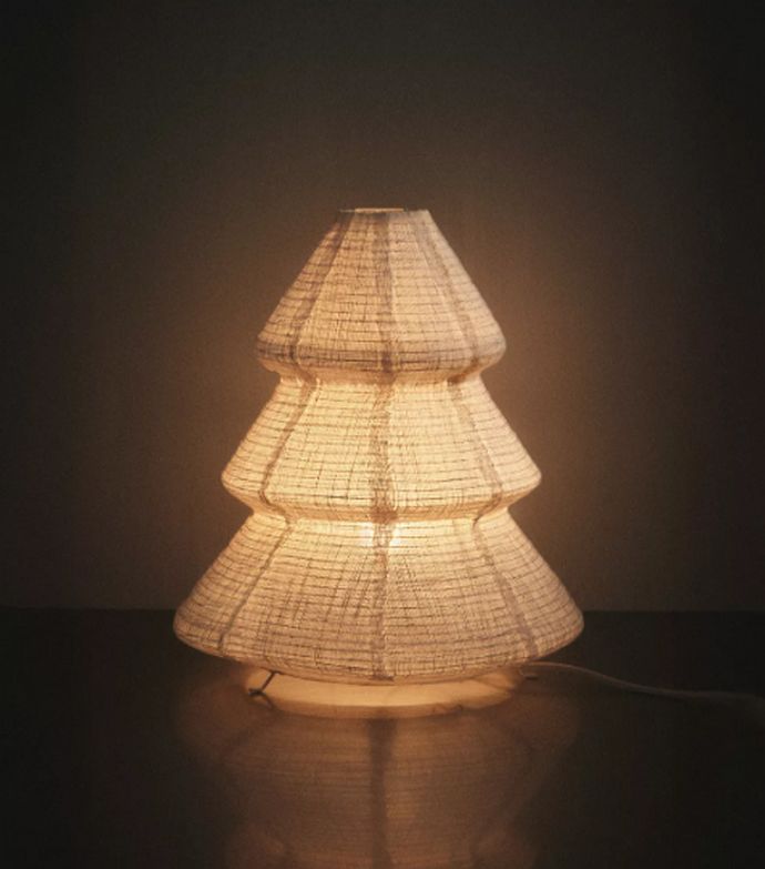 Λινό φωτιστικό σε σχήμα χριστουγεννιάτικου δέντρου 