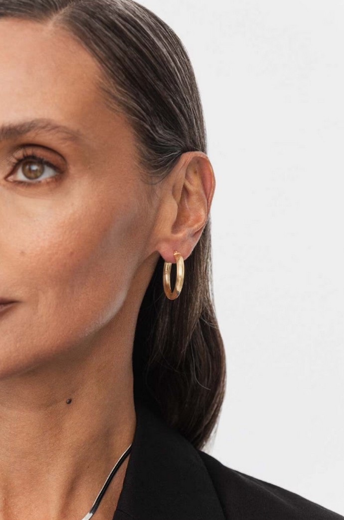 Ασημένια επιχρυσωμένα σκουλαρίκια 