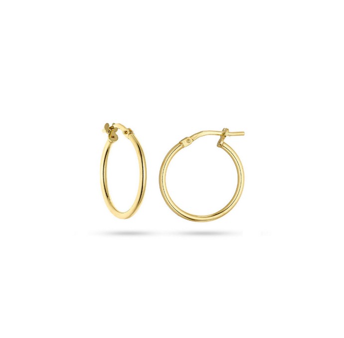 Επιχρυσωμένοι κρίκοι από ασήμι 925