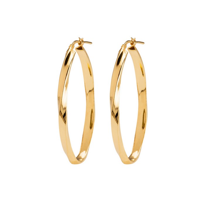 Επιχρυσωμένοι ανάγλυφοι χρυσοί κρίκοι