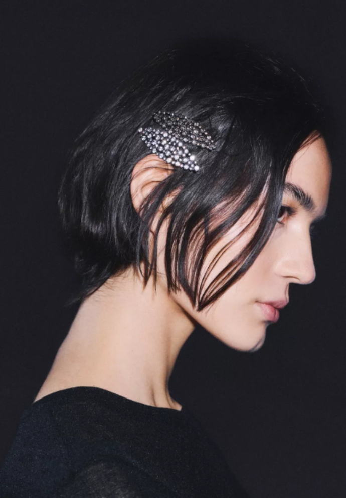 hairclips με στρας σετ των 2