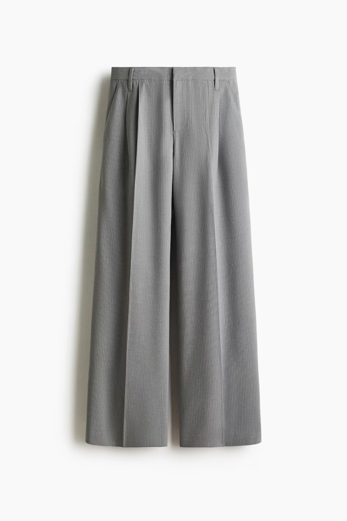 wide leg tailored παντελόνι