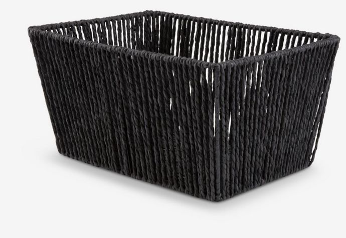 Καλάθι LARSEMIL Π23×Μ33×Υ17 cm μαύρο