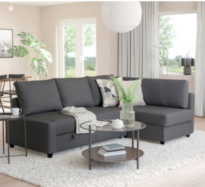 FRIHETEN/KLAGSHAMN γωνιακός καναπές-κρεβάτι με αποθήκευση