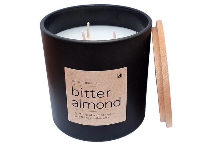 Αρωματικό Κερί σε Ποτήρι με Καπάκι Bitter Almond