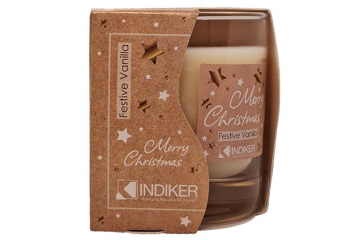 Αρωματικό Κερί σε Ποτήρι Festive Vanilla