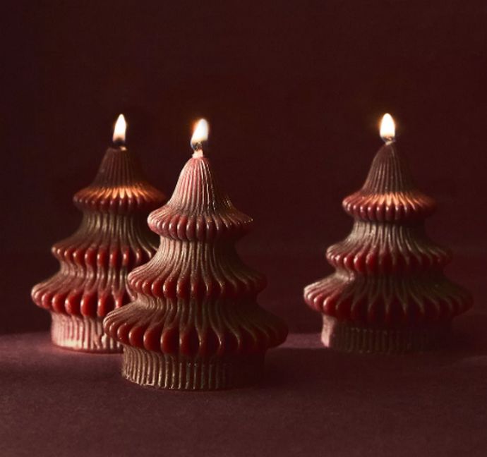 Σετ με αρωματικά κεριά δέντρα Gingerbread