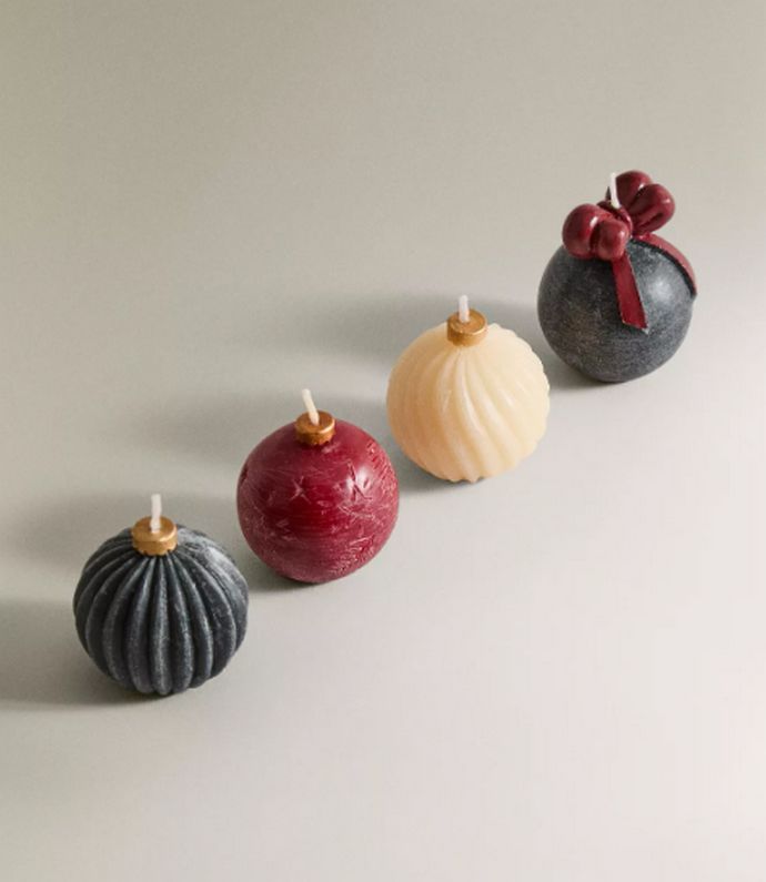 Σετ με αρωματικά κεριά μπάλες Gingerbread