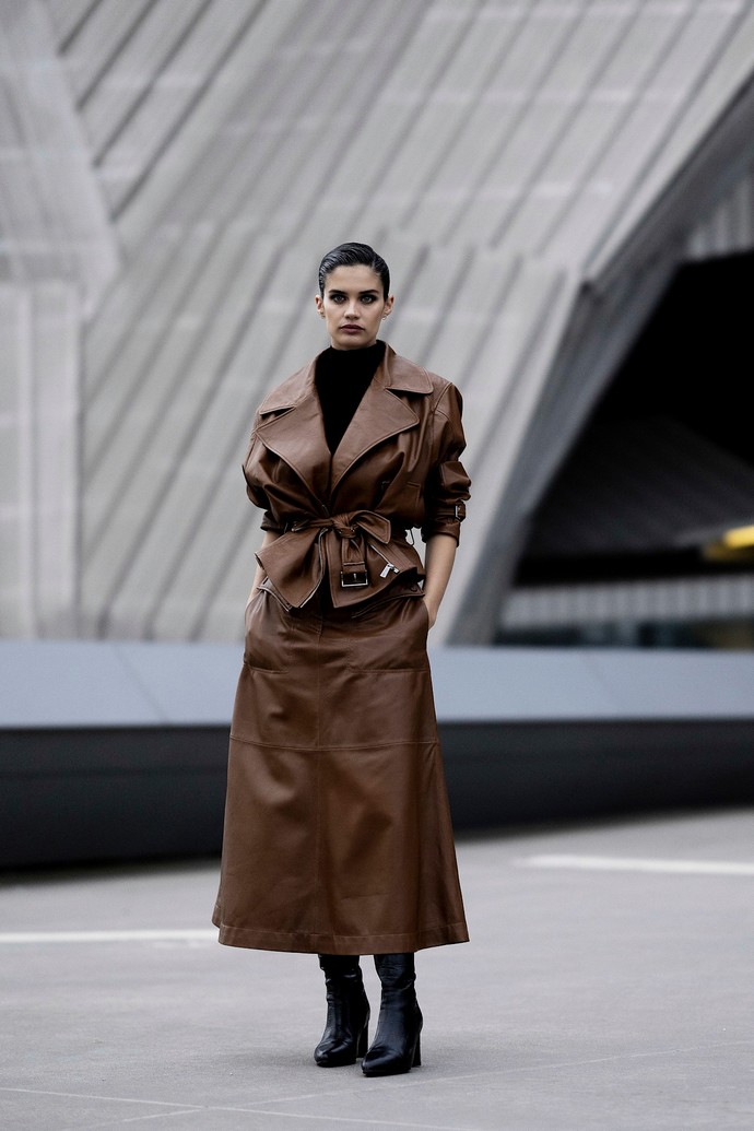 δερμάτινη φούστα