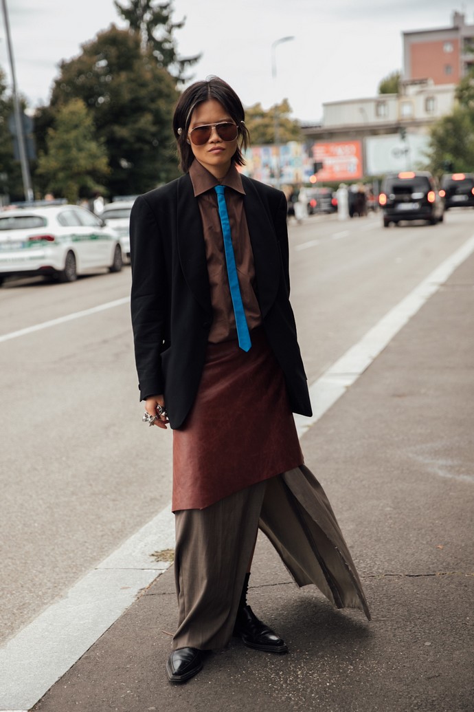 δερμάτινη φούστα 