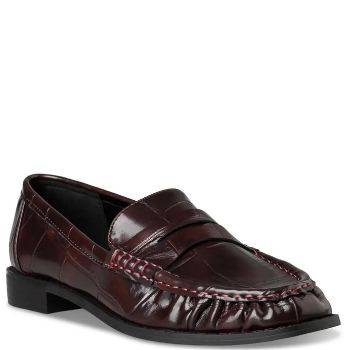 Loafers με κροκό εφέ