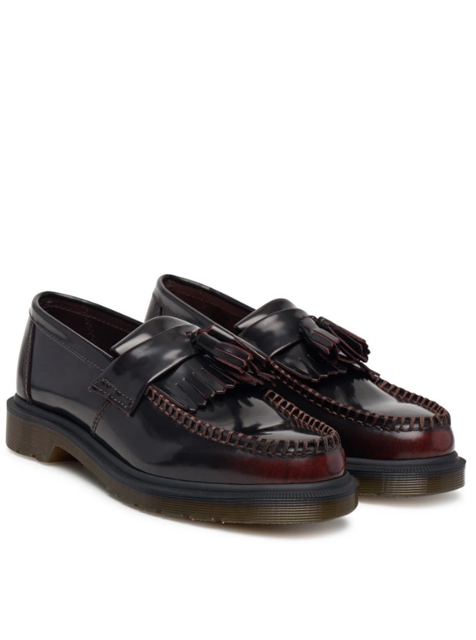 Δερμάτινα loafers με φούντες