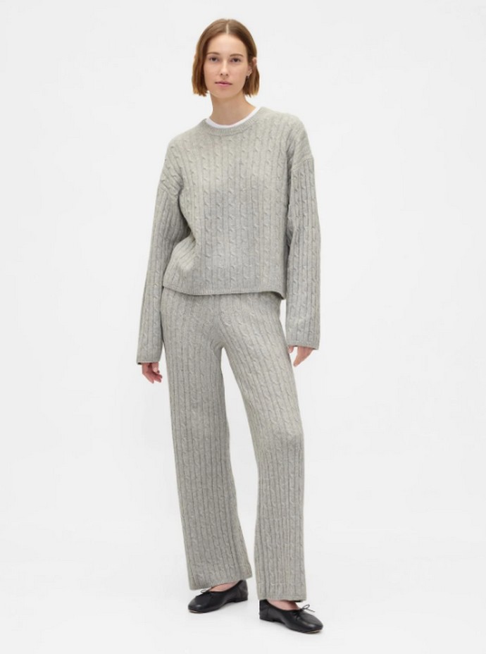 Πλεκτό soft σετ loungewear