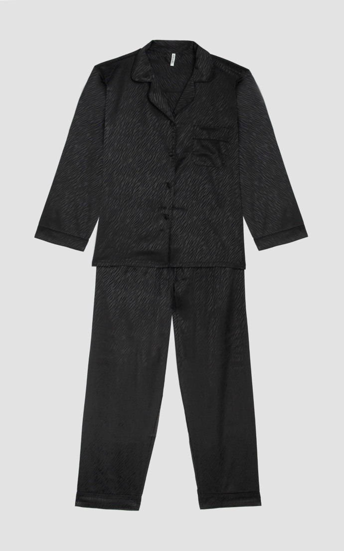 σατέν πιτζάμες με animal print