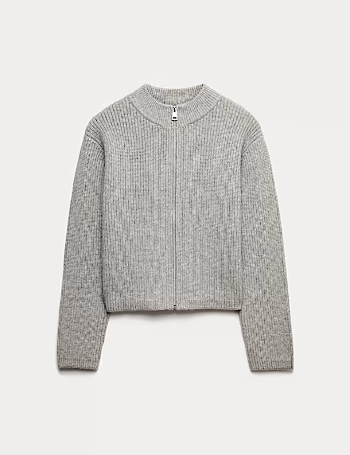 ζακέτα σε στιλ bomber με φερμουάρ