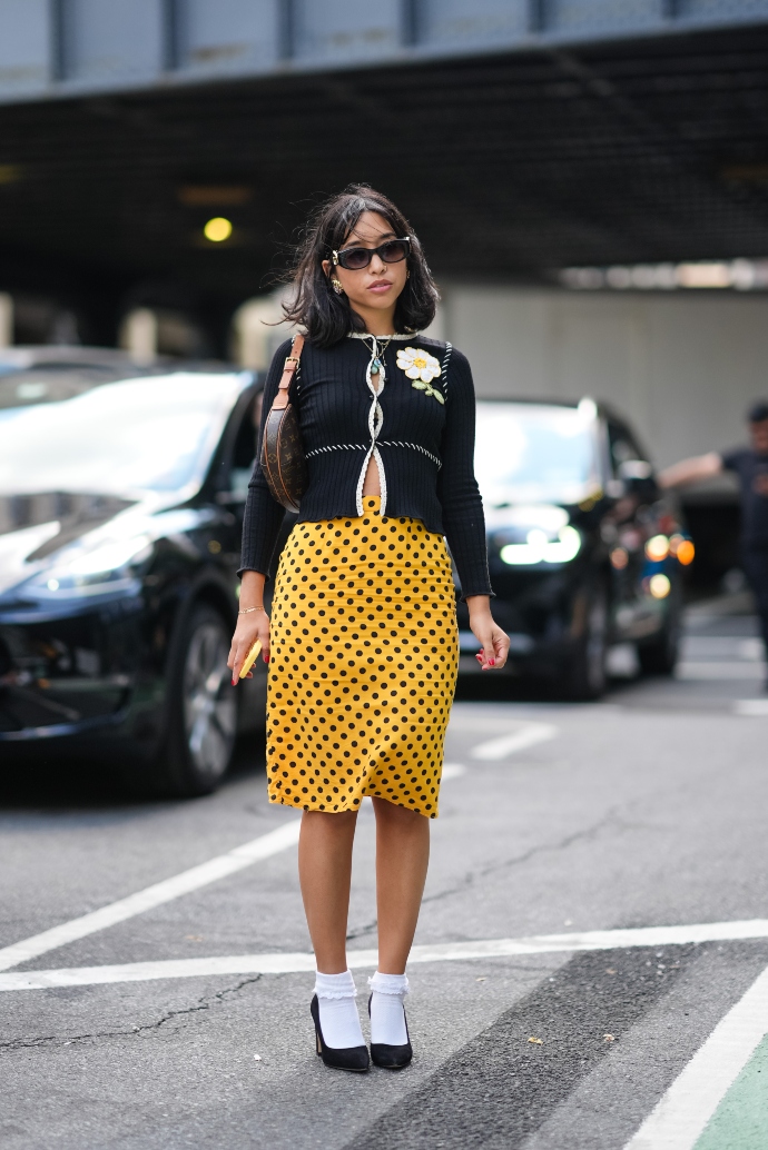 πουά φούστα