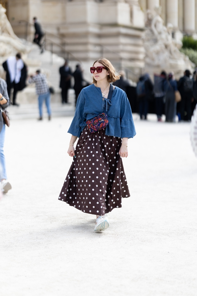 πουά φούστα