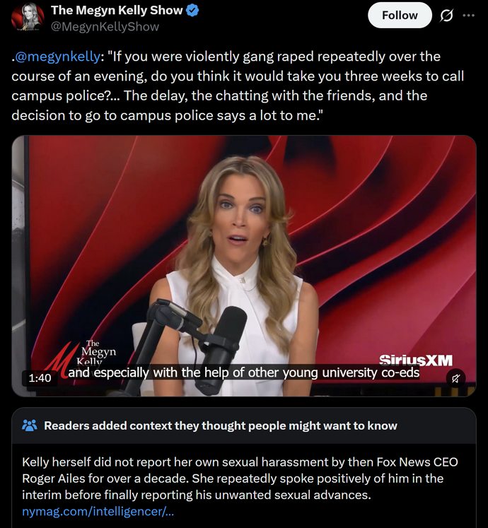 βιασμός Megyn Kelly Cornell