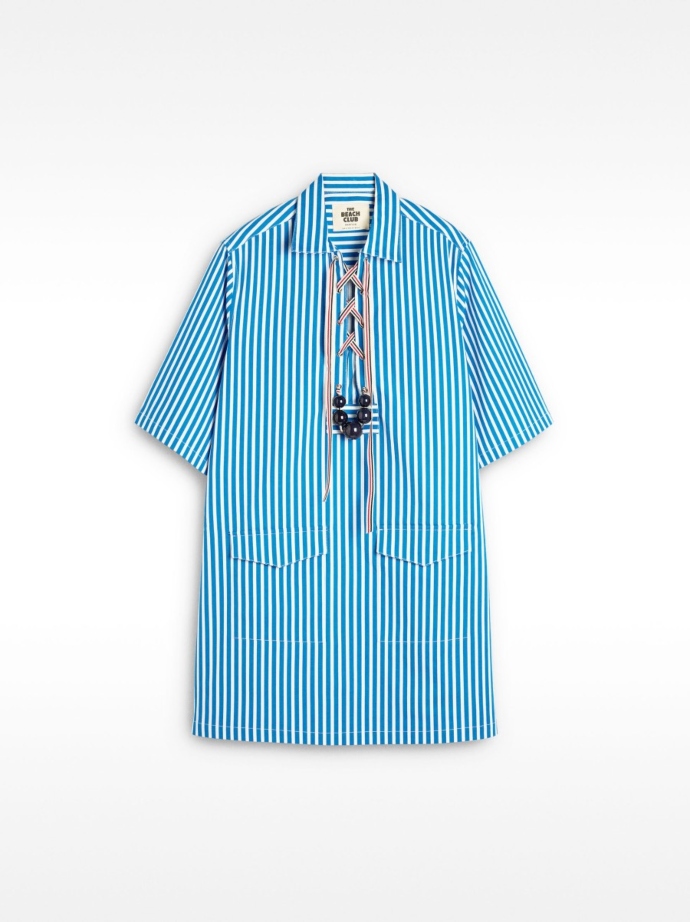 ριγέ μίνι φόρεμα T-shirt 