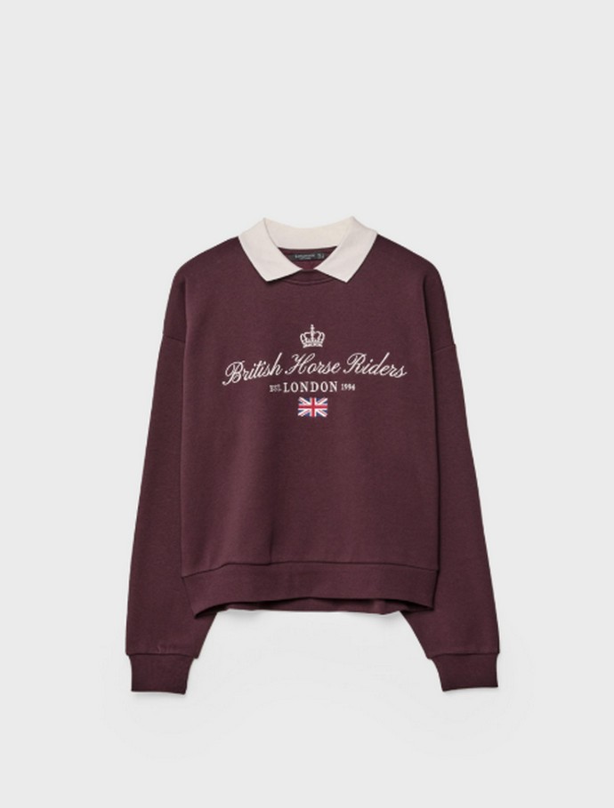 Φούτερ με γιακά