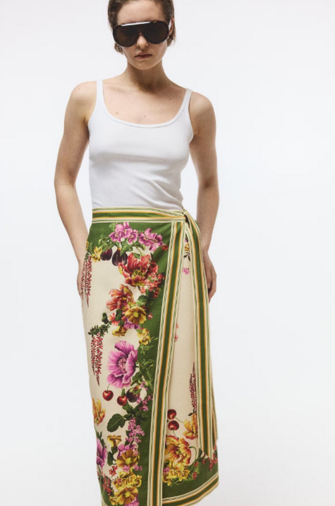 Sarong skirt με print