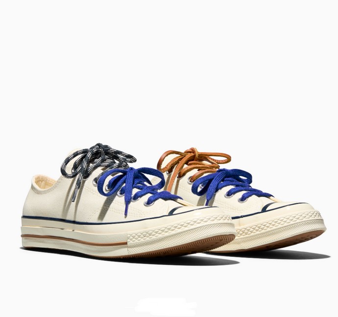 Πάνινα sneakers με πολύχρωμα κορδόνια
