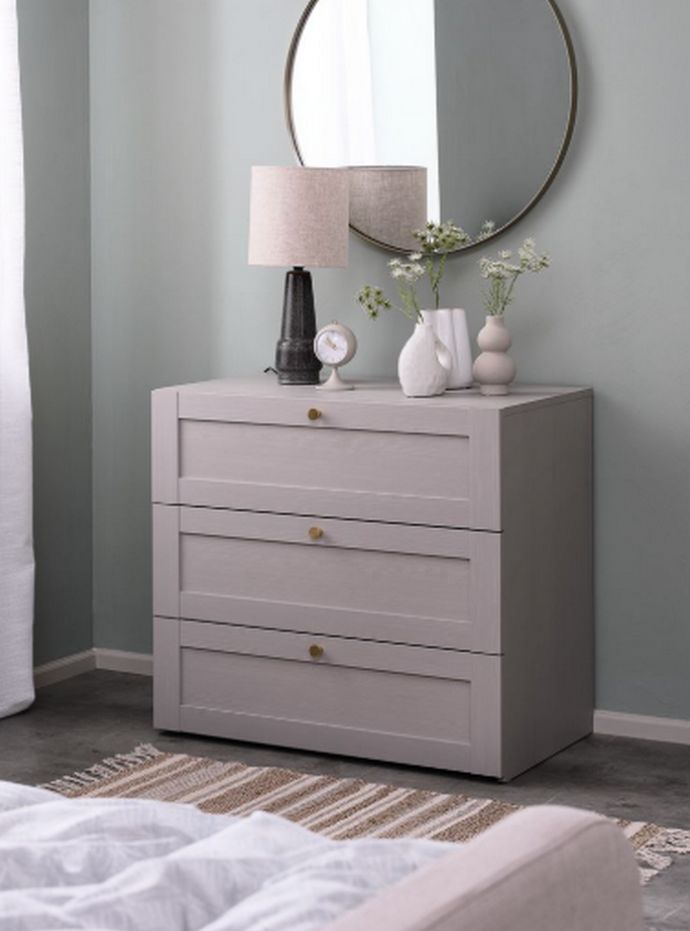 Συρταριέρα 3 συρτάρια Framlev γκρι