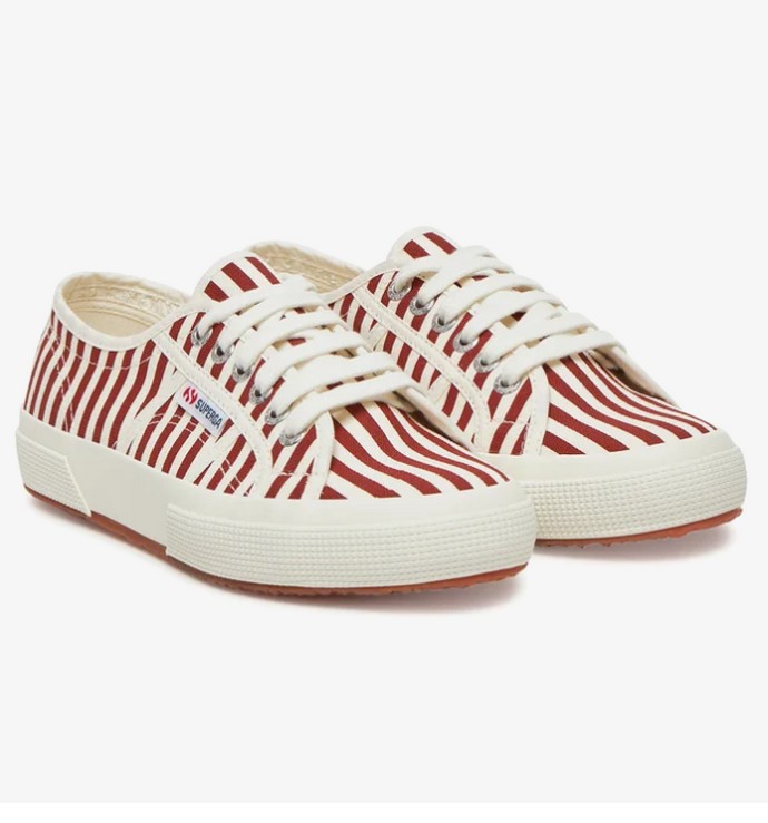 Πάνινα sneakers ριγέ