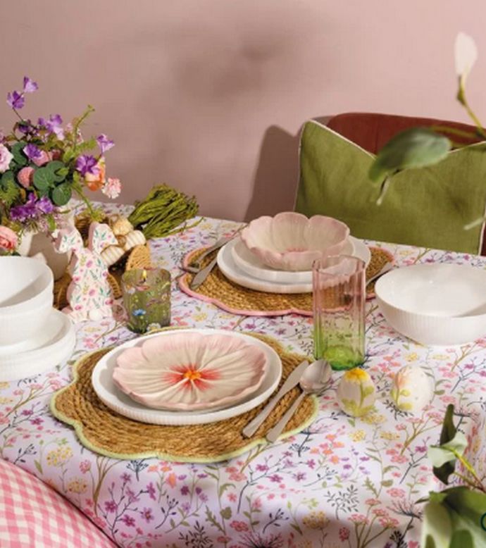 Σουπλά seagrass λουλούδι 38 εκ. ροζ 