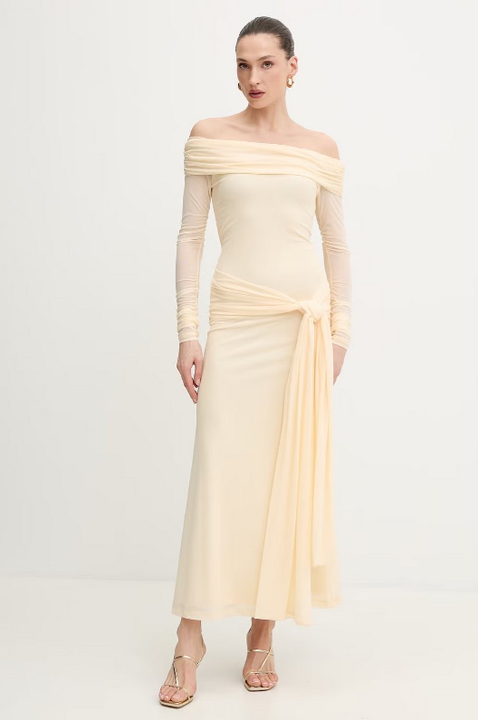 Φόρεμα με παρτούς ώμους