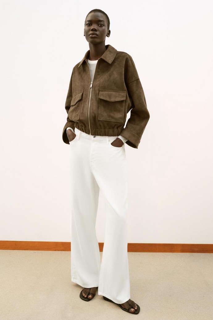 Μπουφάν με όψη καστόρ