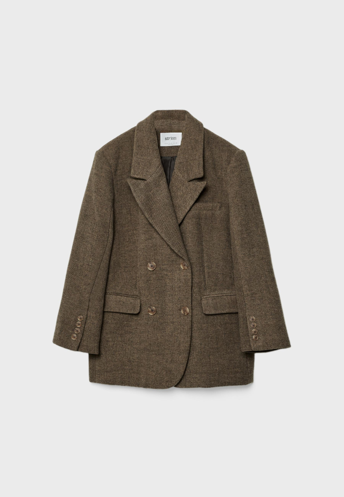 σταυρωτό blazer ψαροκόκκαλο