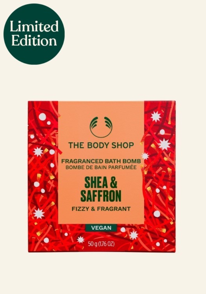 Shea & Saffron Bath Bomb The Body Shop