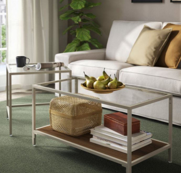 Τραπέζια ζιγκόν, σετ 2 τεμ