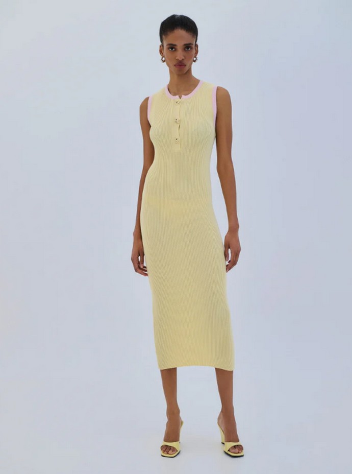 Πλεκτό midi φόρεμα